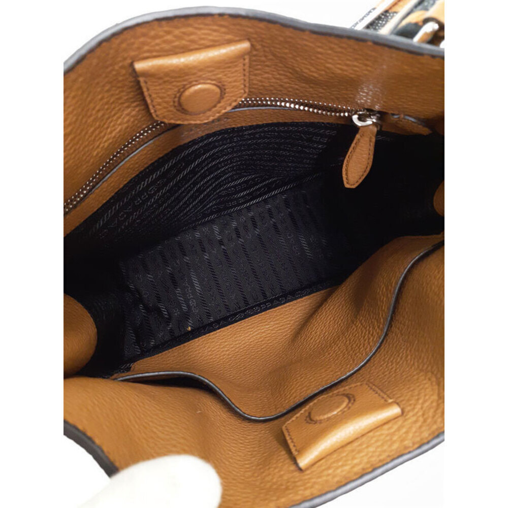 Prada Leather Shoulder Bag caramel brown - Picture 3 of 9
